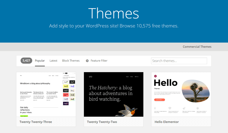 Repository dei temi di WordPress.org