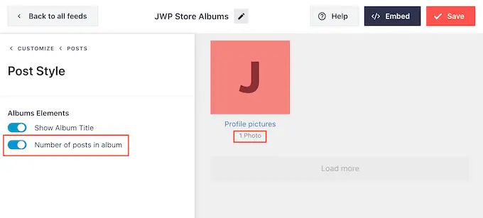 Menambahkan nomor ke album Facebook di WordPress Adding the number to Facebook albums in WordPress