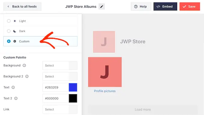 Menambahkan warna khusus ke umpan album Facebook Anda Adding a custom color to your Facebook album feed