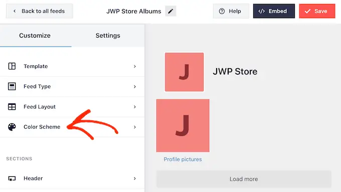 Mengubah skema warna untuk umpan foto Facebook Anda Changing the color scheme for your Facebook photo feed