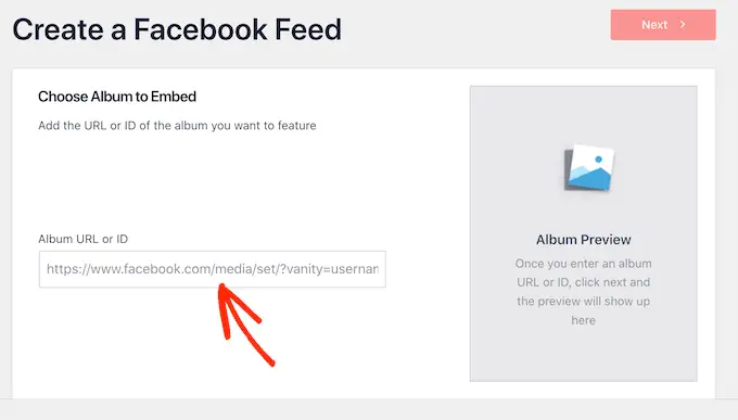 Menyematkan album tertentu di WordPress Embedding a specific album in WordPress