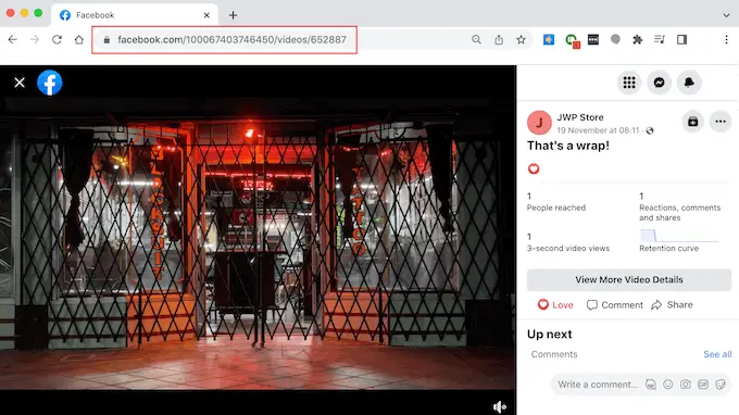 So erhalten Sie die Beitrags-ID für ein Facebook-Video How to get the post ID for a Facebook video