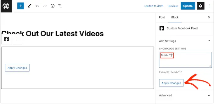 Hinzufügen eines Video-Feeds zu WordPress mithilfe von Code Adding a video feed to WordPress using code