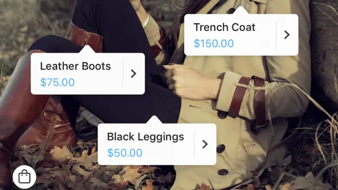 Produtos em uma postagem de compra no Instagram Products in a shoppable Instagram post