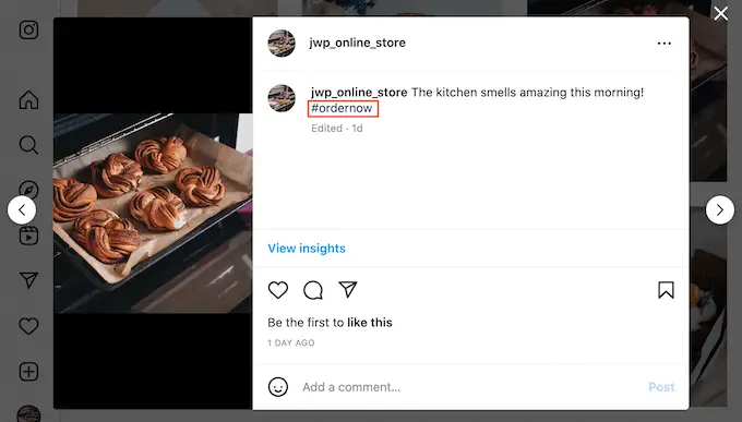 Filtrando um feed de compras do Instagram por hashtag Filtering a shoppable Instagram feed by hashtag