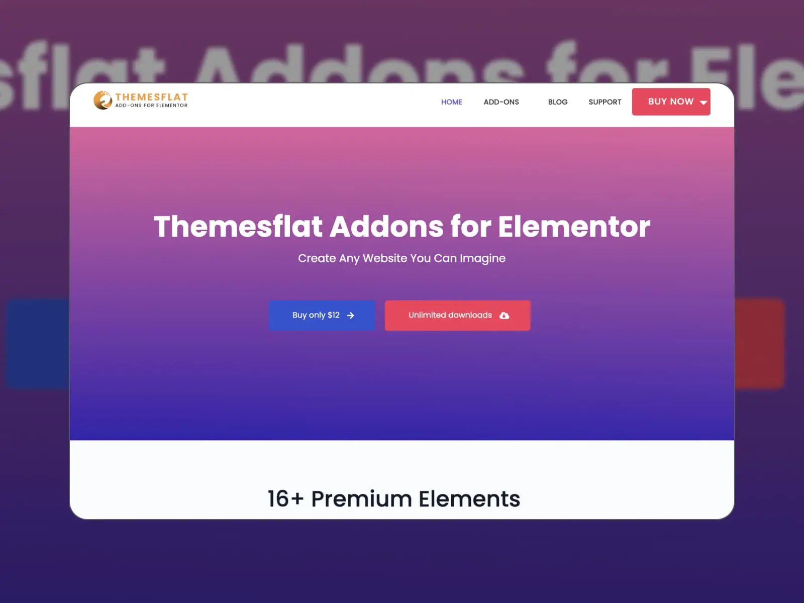 A página inicial dos complementos WooCommerce Elementor.