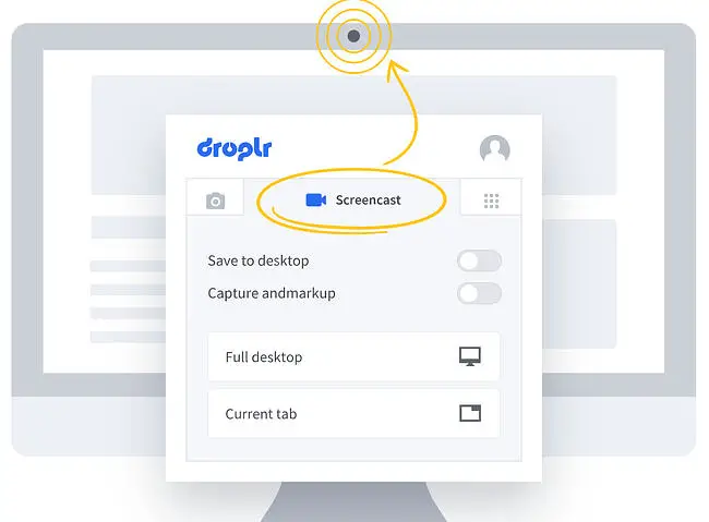 最佳屏幕錄像機：Droplr
