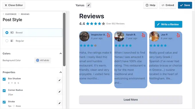 Dodanie pudełkowego stylu układu do kanału recenzji w WordPress Adding a boxed layout style to a review feed in WordPress