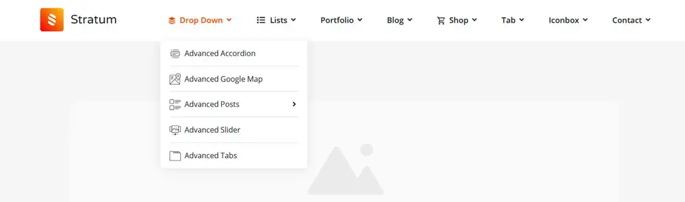 lista de pictograme din meniu