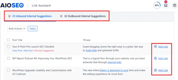 Dahili bağlantı fırsatlarını ve artık sayfaları bulun Find internal link opportunities and orphaned pages