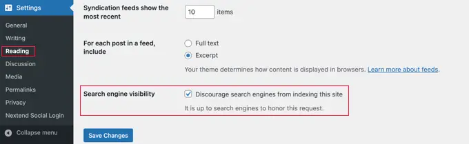 WordPress'te Arama Motoru Görünürlük Ayarı Search Engine Visibility Setting in WordPress