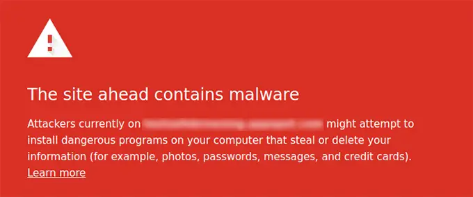 Google güvenli tarama kötü amaçlı yazılım uyarısı Google safe browsing malware warning