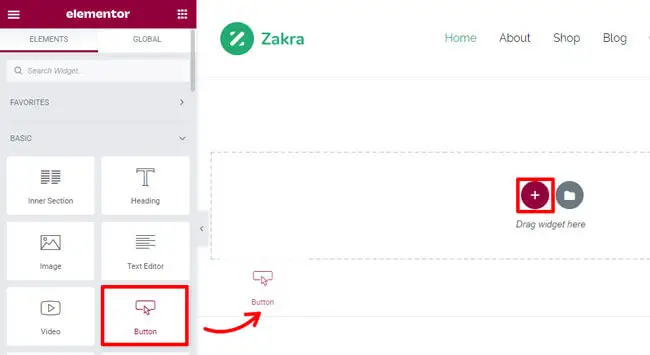 Widget'ı Sürükle ve Bırak
