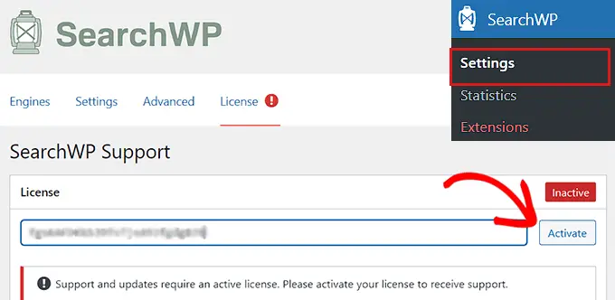 Lisensi SearchWP SearcWP license