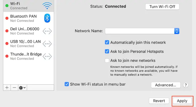 применить-dns-изменить Apply DNS change
