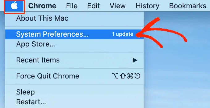 macos-системные настройки Go to System Preferences