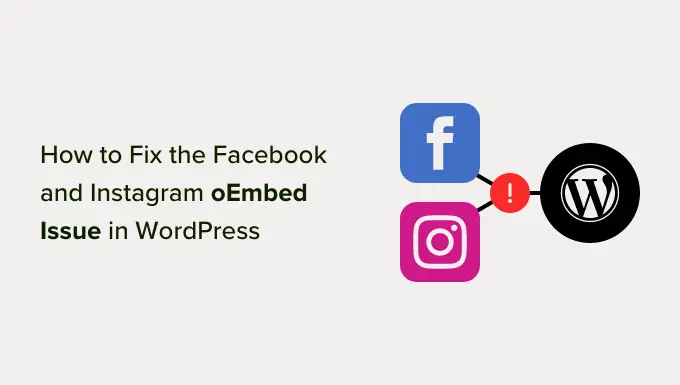 如何修復 WordPress 中的 Facebook 和 Instagram oEmbed 問題 How to fix the Facebook and Instagram oEmbed issue in WordPress