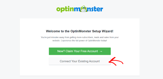 Collega il tuo account esistente Connect your existing account