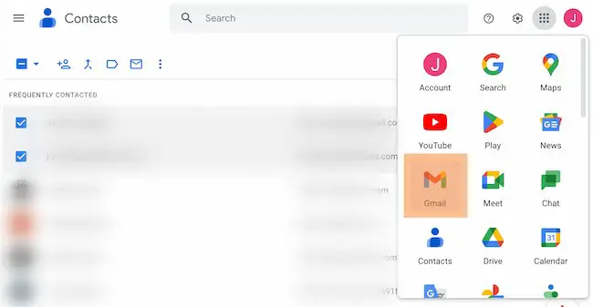 So erstellen Sie eine Gruppe in Gmail Beispiel: Gehen Sie zu Gmail