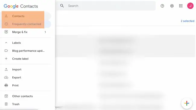 So erstellen Sie eine Gruppe in Google Mail Beispiel: Öffnen Sie die Kontaktoptionen in Google Kontakte