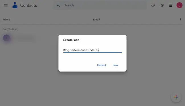 So erstellen Sie eine Gruppe in Google Mail Beispiel: Namensetikett