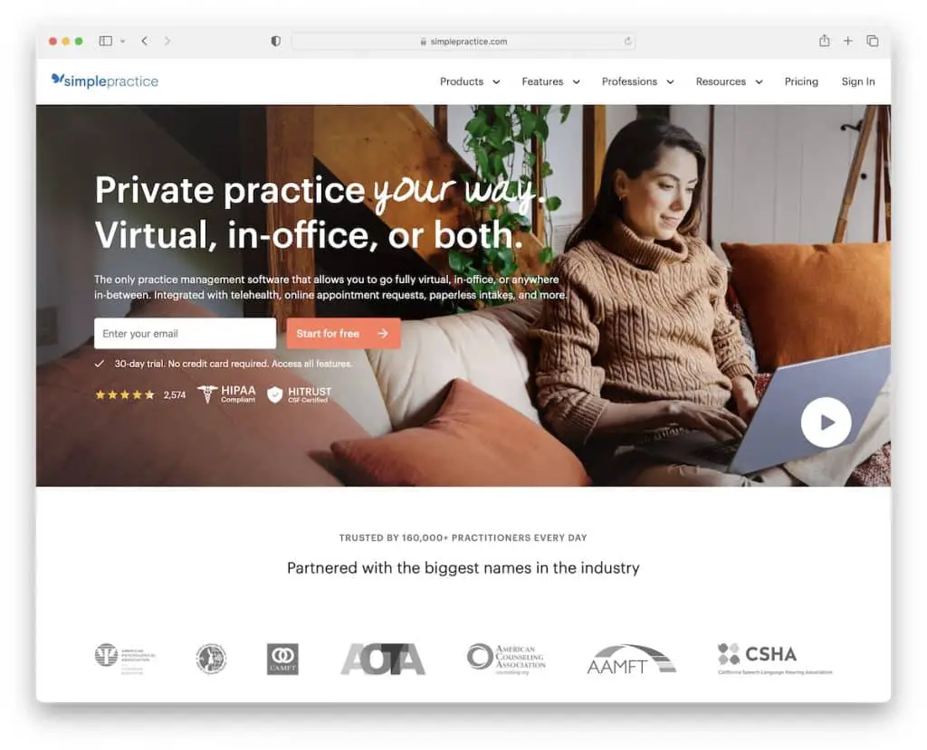 simplepractice sağlık sitesi