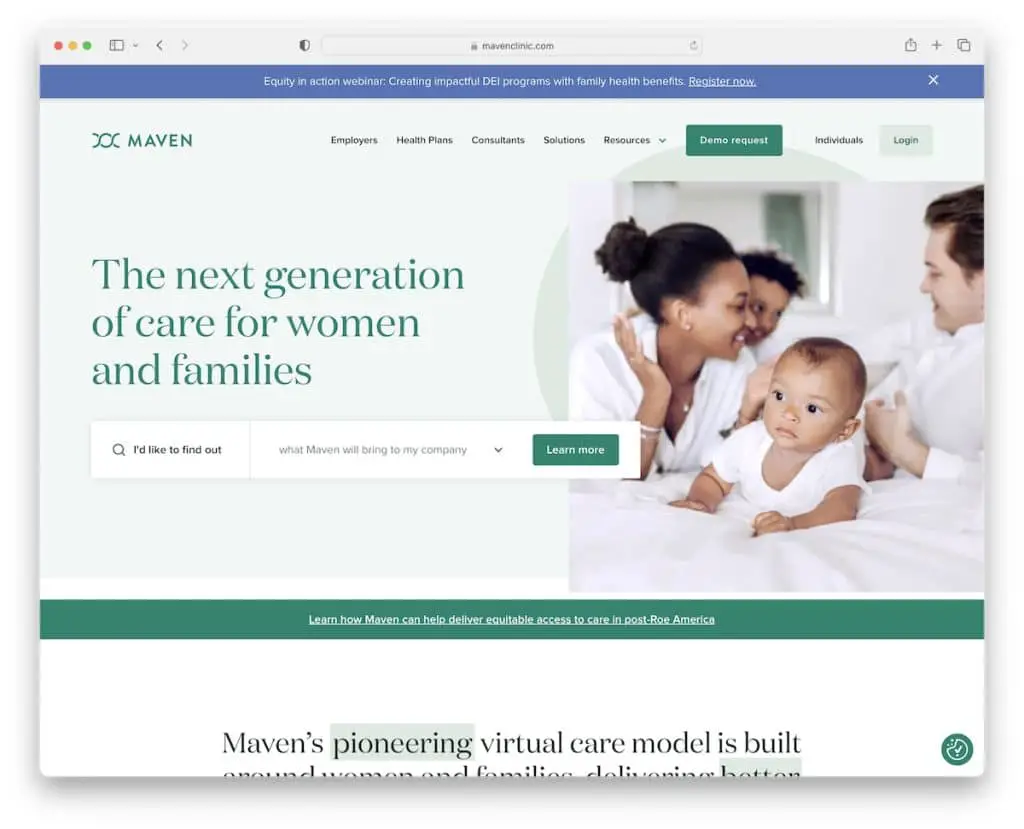 maven klinik sağlık web sitesi