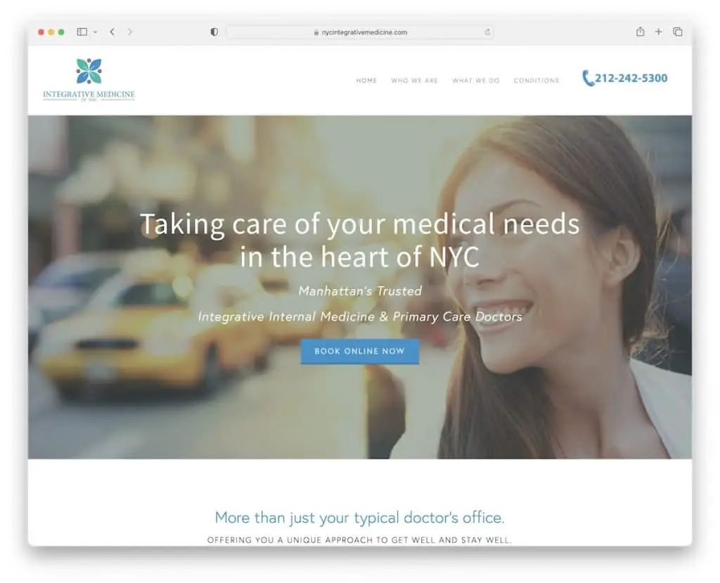 nyc web sitesinin bütünleştirici tıbbı