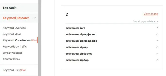 Ubersuggest cercetare de cuvinte cheie pentru termenul „purtare activă”.