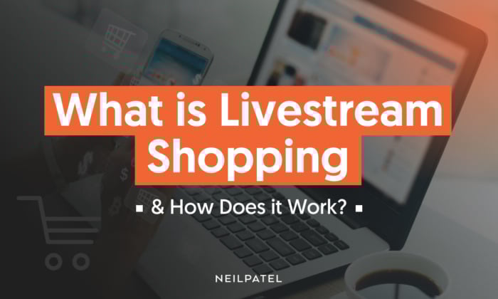 Eine Grafik mit der Aufschrift „Was ist Livestream-Shopping und wie funktioniert es?“