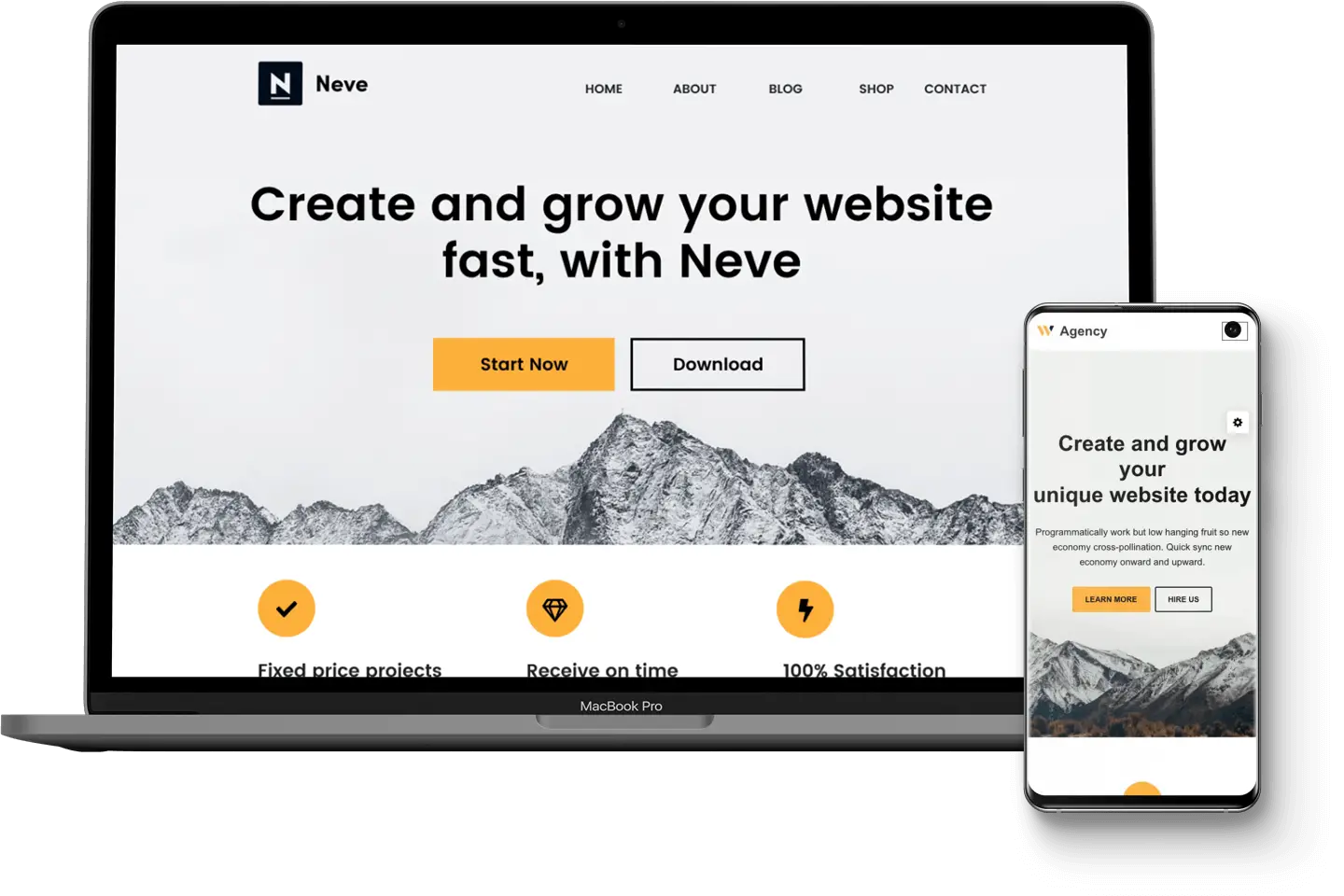 Neve はモバイル ファーストのアプローチを提供します