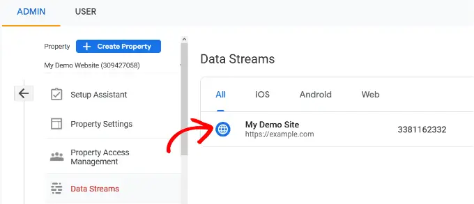 เลือกสตรีมข้อมูลของคุณ Select your data stream
