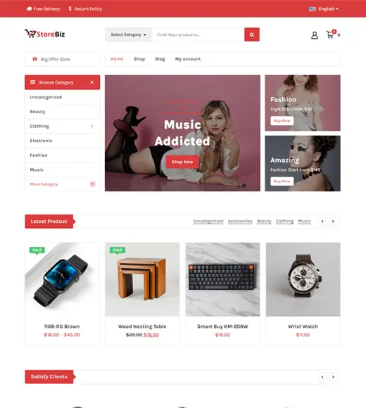 Thème WordPress StoreBiz