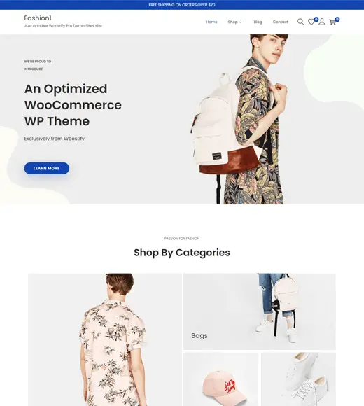 Thème Woostify WordPress