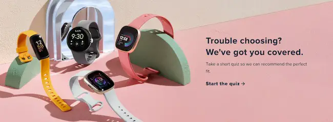 Пример CTA-копии: Fitbit