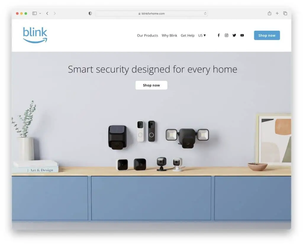 esempio di e-commerce di blink squarespace