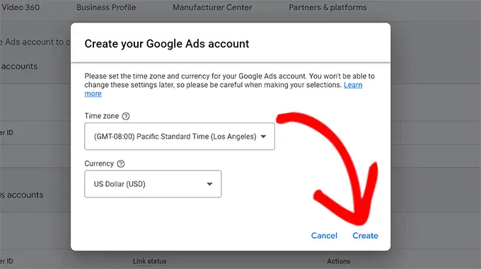 Crea un account Google Ads Create a Google Ads account