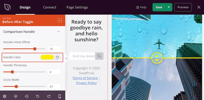 gestire le impostazioni del colore How to customize a slider using SeedProd