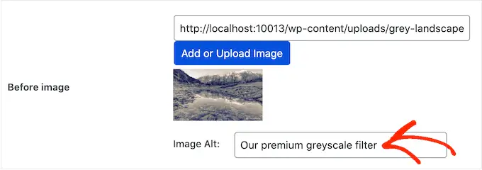 Aggiunta di testo alternativo dell'immagine a un'immagine prima e dopo Adding image alt text to a before and after image