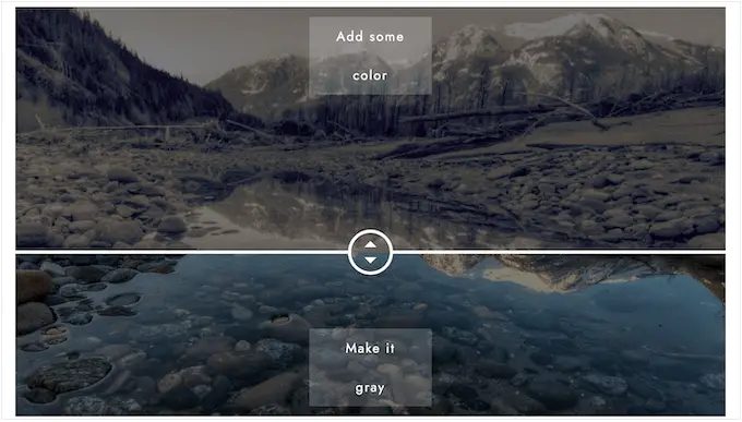 Aggiunta di etichette personalizzate a un dispositivo di scorrimento prima/dopo Adding custom labels to a before/after slider