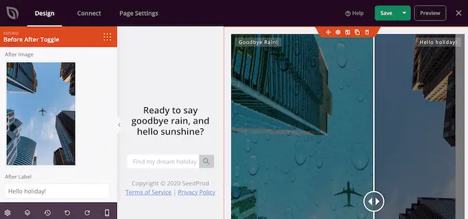 Aggiunta di un'immagine successiva a un layout di pagina personalizzato Adding an after image to a custom page layout