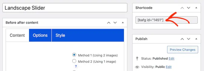 Aggiunta di un effetto diapositiva alle immagini di WordPress utilizzando lo shortcode Adding a slide effect to your WordPress images using shortcode