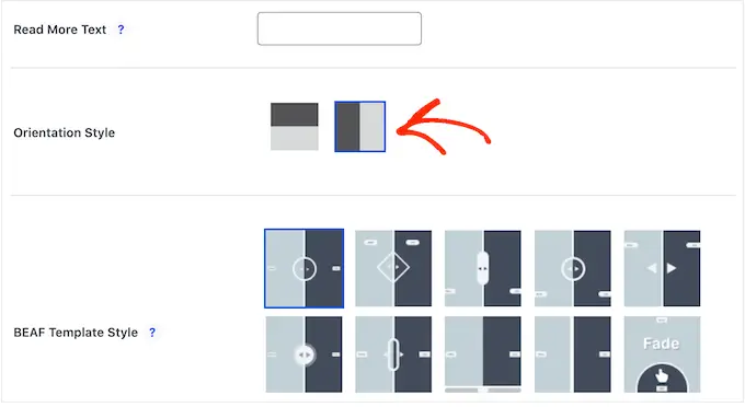 Creazione di un effetto diapositiva verticale o orizzontale in WordPress Creating a vertical or horizontal slide effect in WordPress