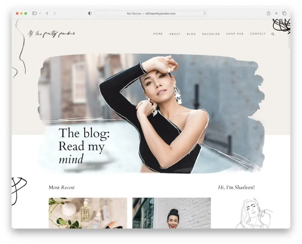 ตัวอย่างบล็อก pandas squarespace ที่น่ารักทั้งหมด