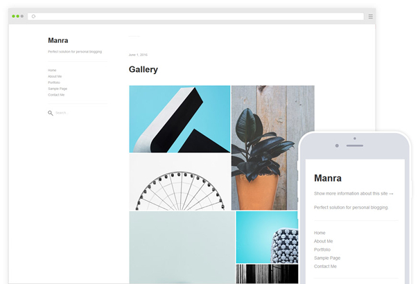 Motyw WordPress Manra
