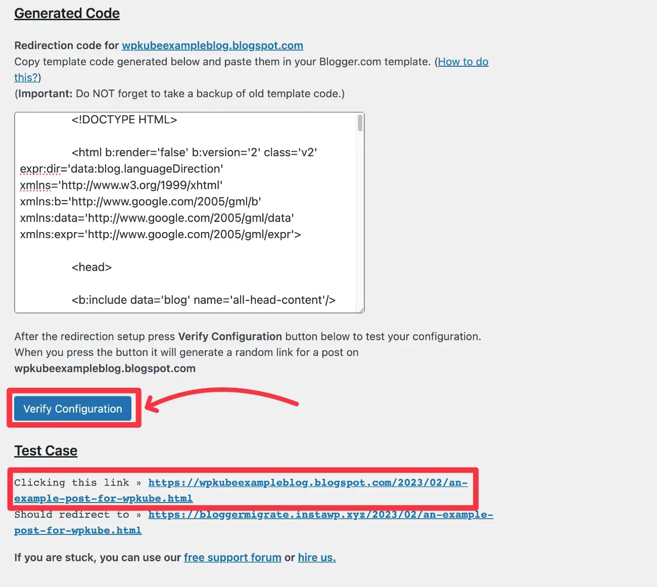 Blogger から WordPress へのリダイレクトをテストする