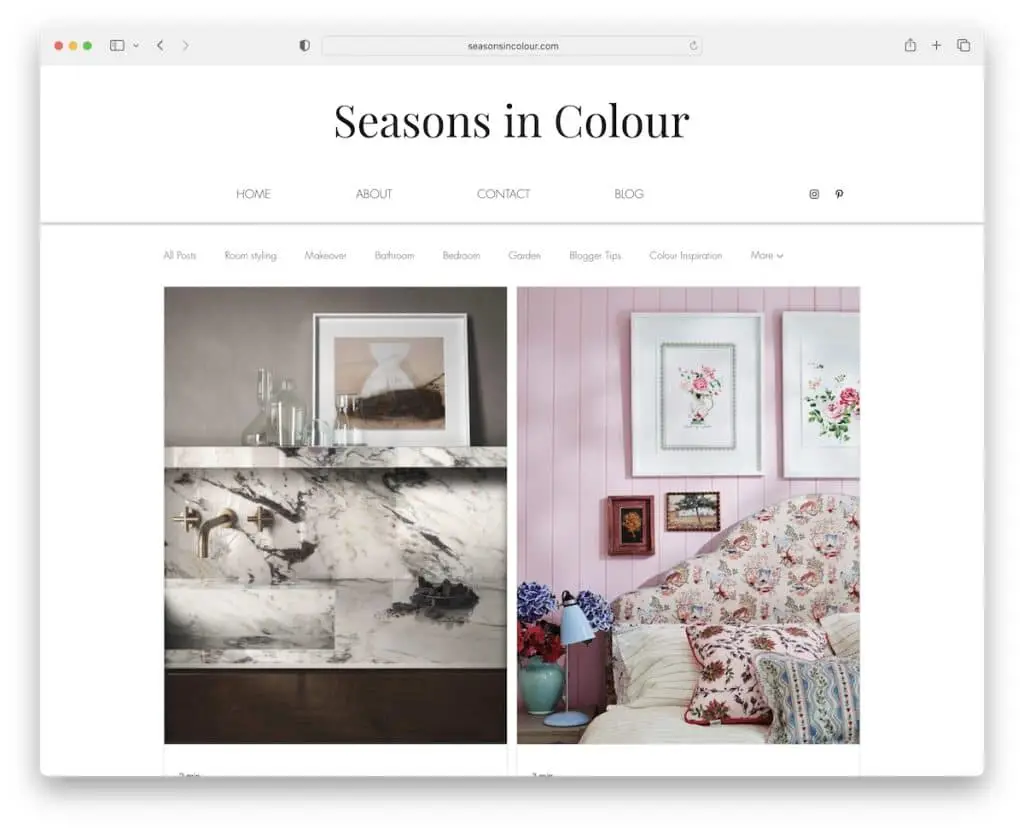 seasons in color wix 博客示例