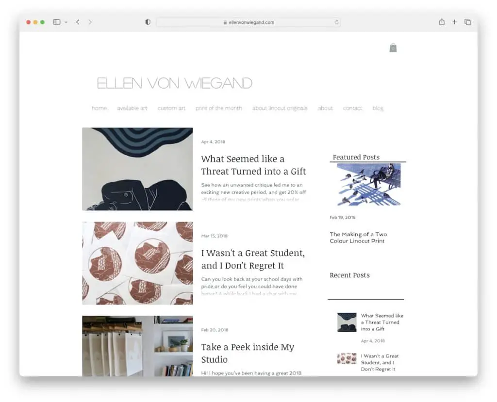 ellen von wiegand wix 博客示例