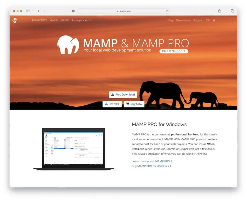 mamp локальное решение для разработки wordpress