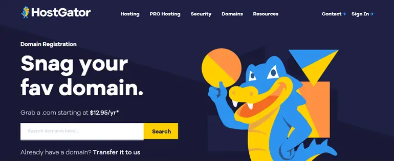 HostGator 域名註冊商